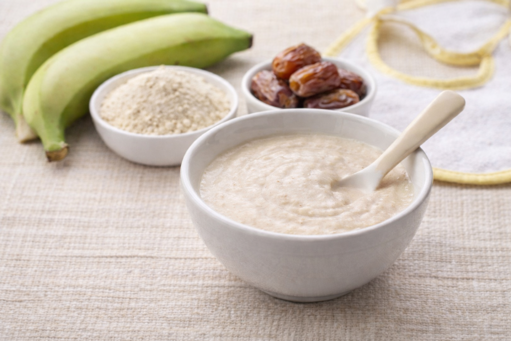 Sprouted ragi powder porridge for babies