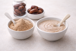 Dates powder used in baby food and as a natural sugar alternative